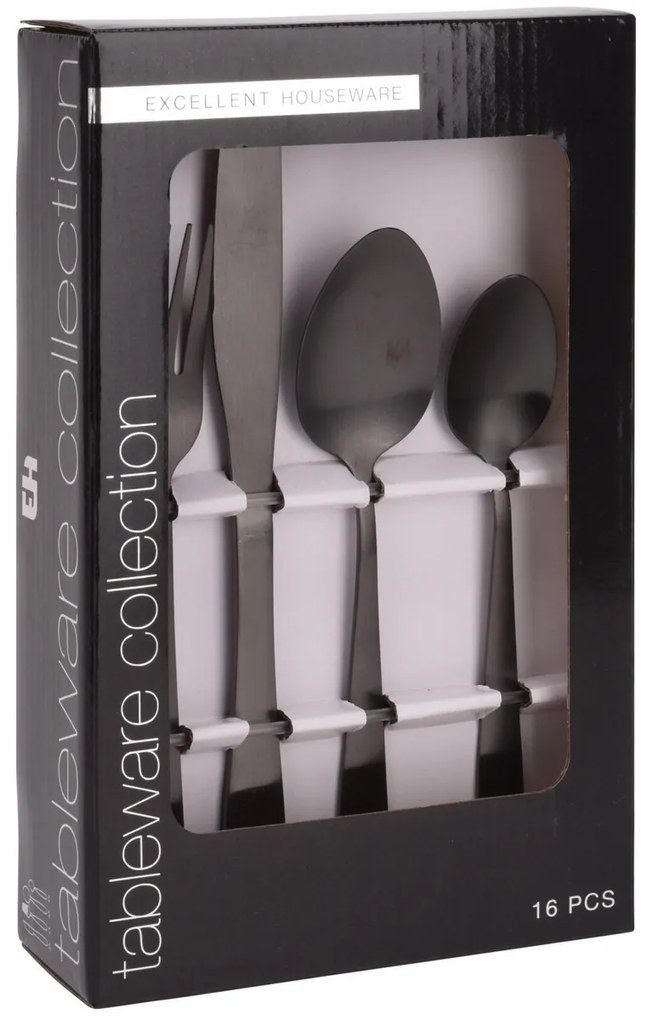 Set tacâmuri 16 piese EH Black