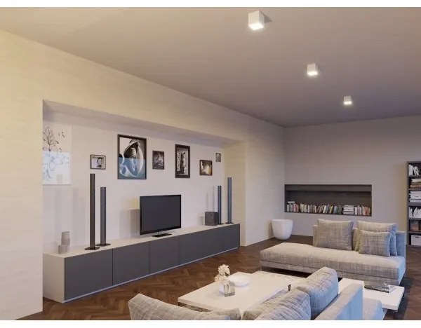 Plafonieră LED de exterior LED2 CUBE LED/12W/230V alb