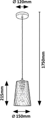 Lustră pe cablu Rabalux 1xE27/40W/230V