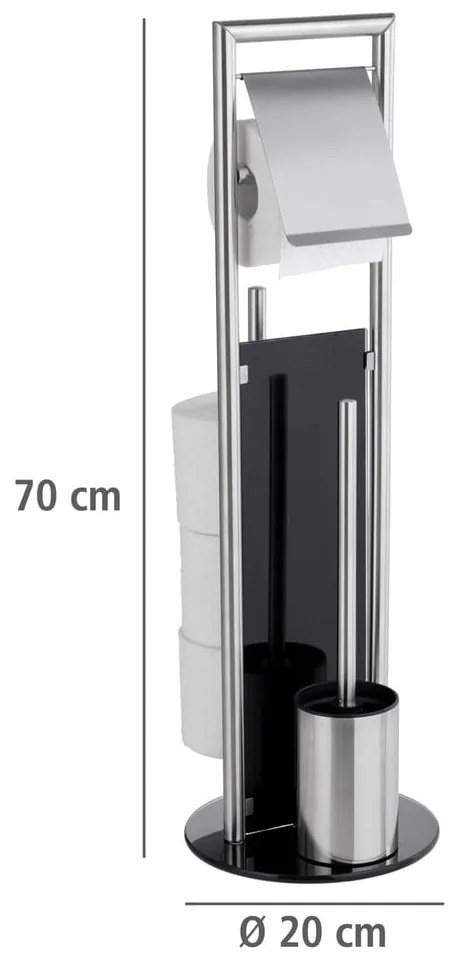 Suport pentru hârtie igienică argintiu mat din oțel inoxidabil Ravina – Wenko