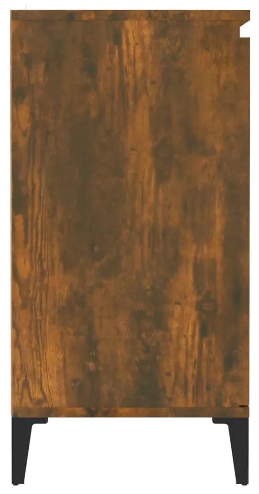 Servanta, stejar fumuriu, 60x35x70 cm, lemn prelucrat 1, Stejar afumat