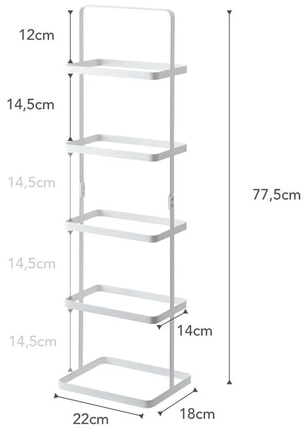 Pantofar alb din metal Tower Shoe Rack – YAMAZAKI