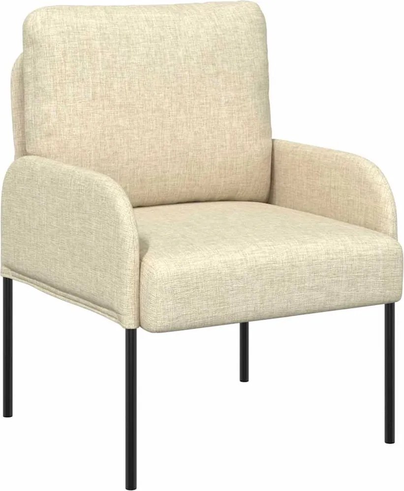 vidaXL Canapele cu pernă 55cm Crem placaj