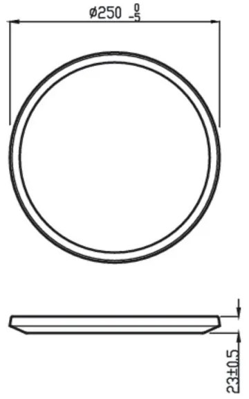 Corp de iluminat LED pentru baie dimabil SUPERSLIM LED/15W/230V IP54 negru Philips