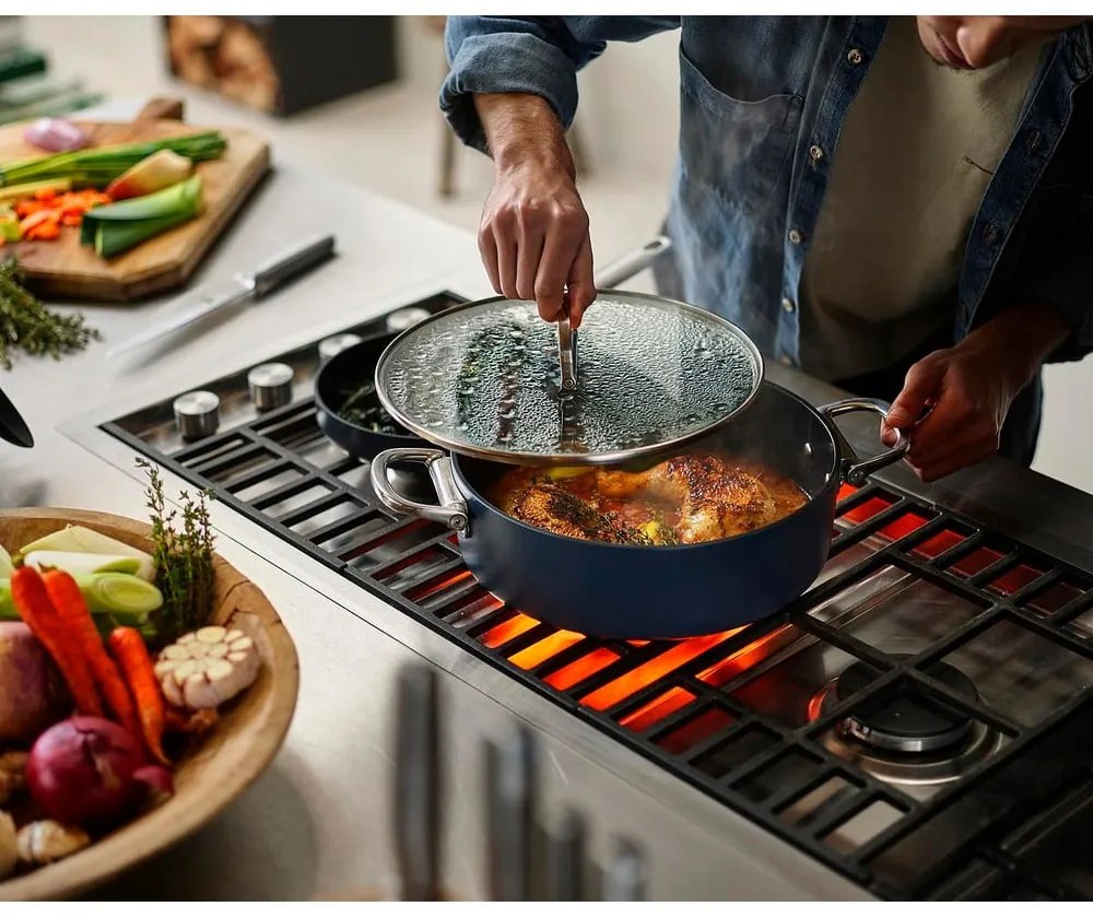 Cratiță cu capac/cu suprafață ceramică adecvată pentru plita cu inducție Space – Joseph Joseph