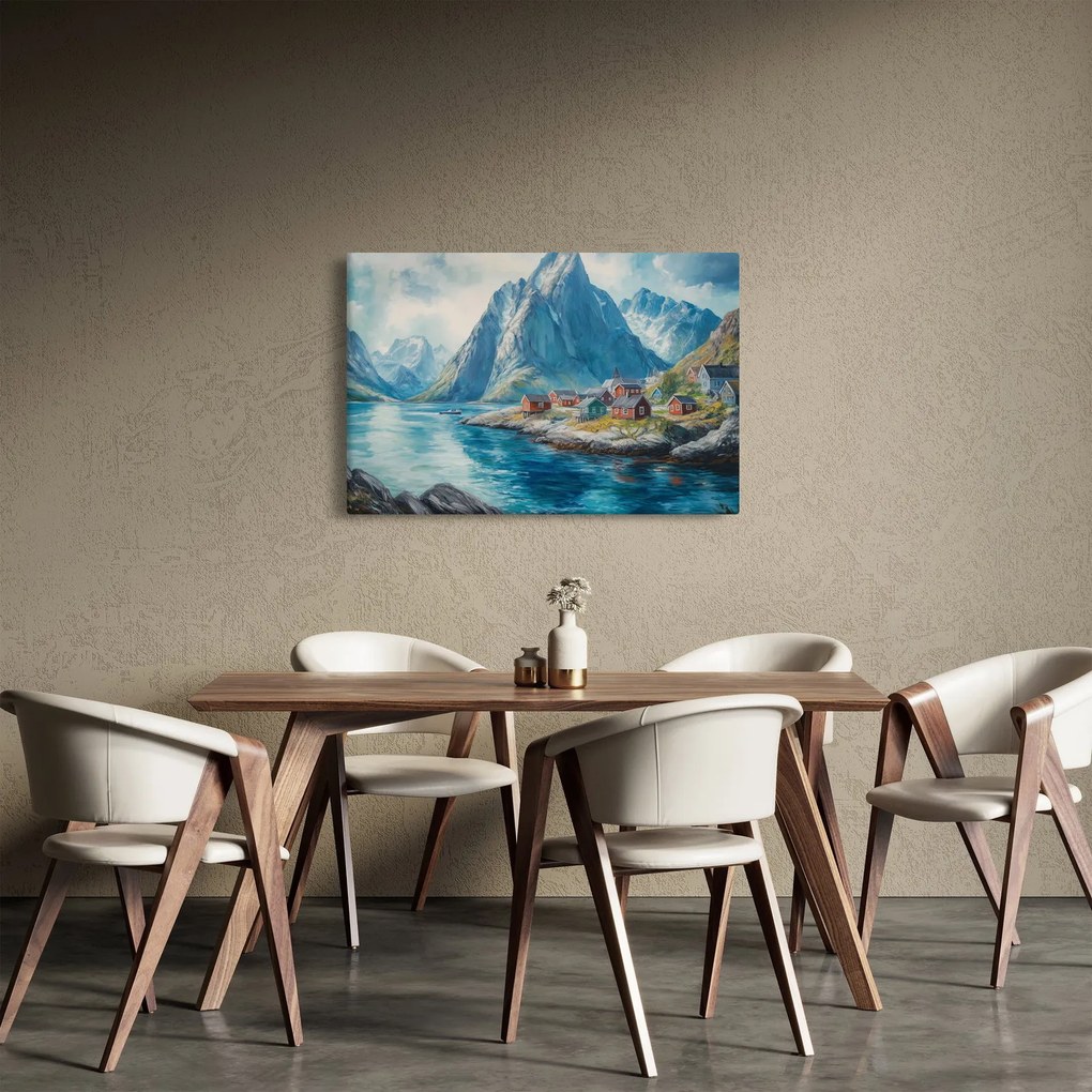 Tablou - Sat norvegian (90x60 cm)
