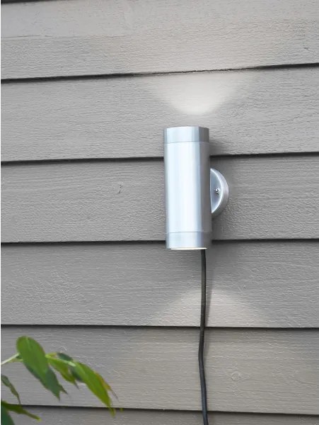 Markslöjd 108170 - Aplica LED de perete pentru exterior GARDEN24 2xLED/3W/24V IP44 crom mat