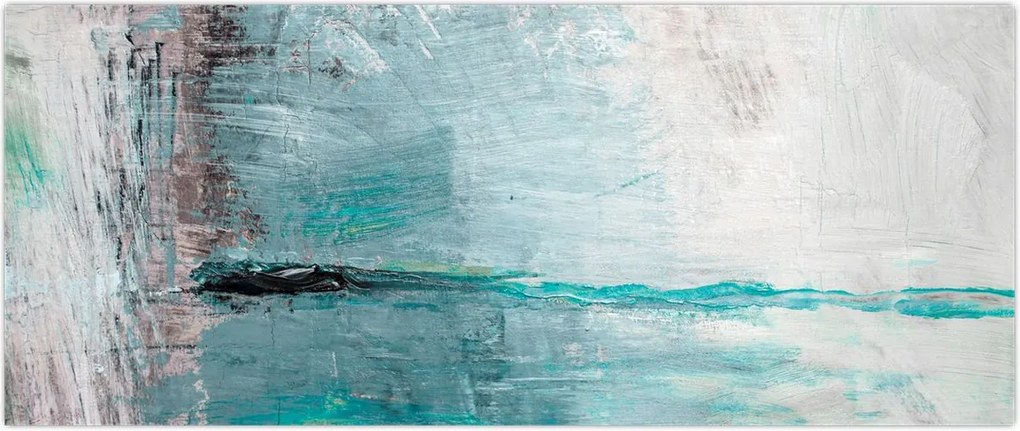 Tablou - pictură abstractă în ulei (120x50 cm)