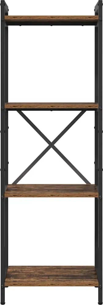 vidaXL Raft pentru cărți Lemn vechi 40 x 30 x 85 cm Lemn compozit