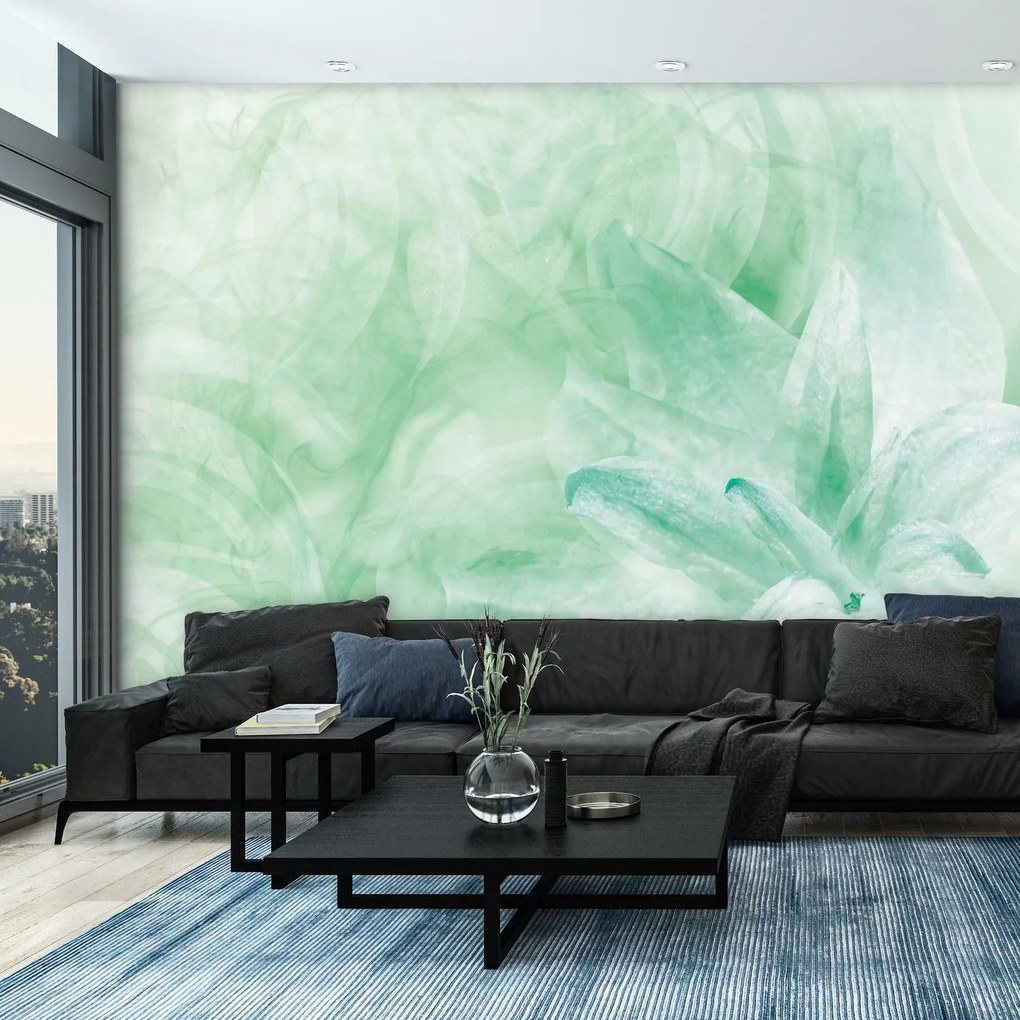 Fototapet - Floare verde (147x102 cm)