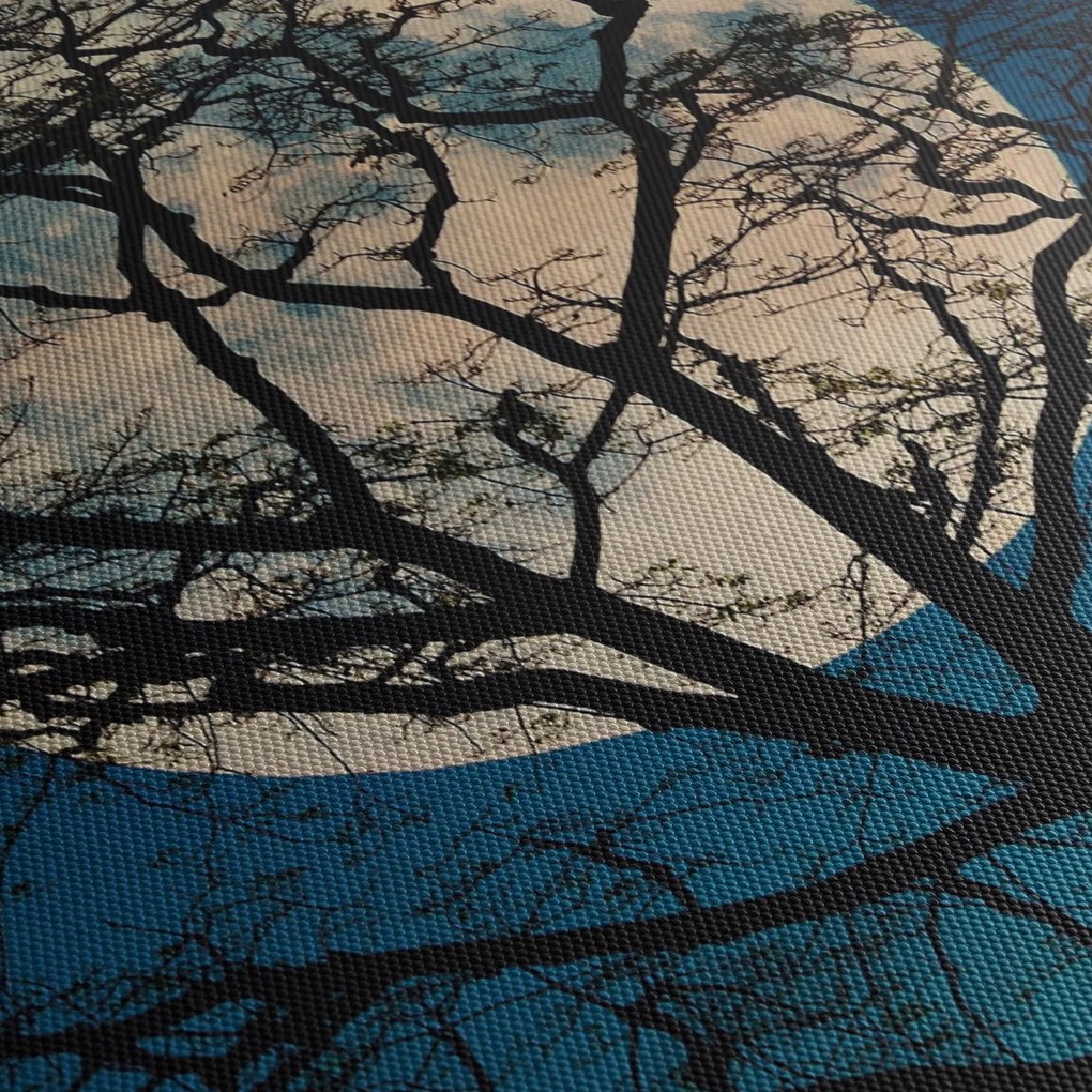 Tablou copacului cu lună plină (90x60 cm)