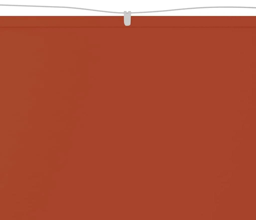 Copertina verticala, teracota, 200x360 cm, tesatura Oxford Terracota, 200 x 360 cm