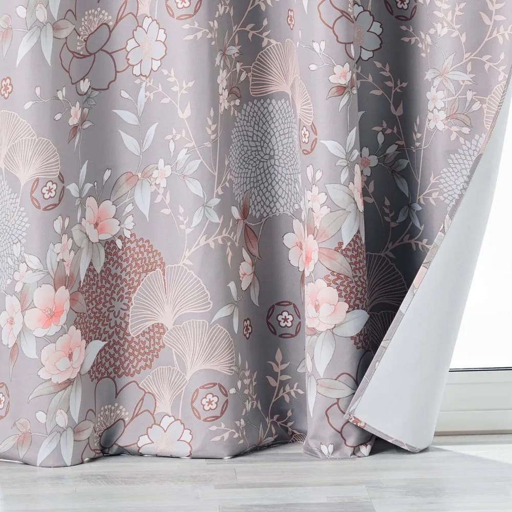 Draperie gri blackout din microfibră 135x260 cm Yokahama – douceur d'intérieur