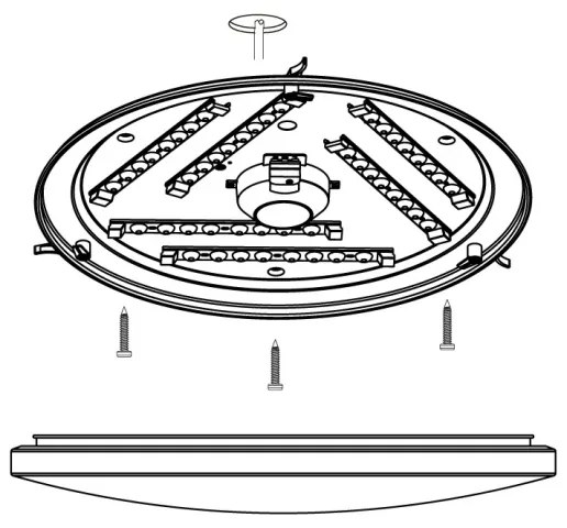 Eglo 97879 - LED Plafonieră FRANIA-S LED/33,5W/230V