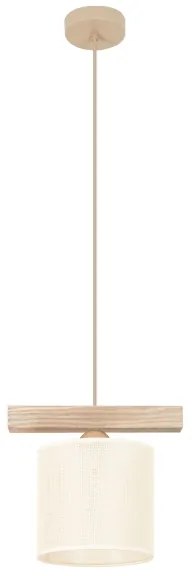 Lustră pe cablu Brilagi FOREST 1xE27/15W/230V pin/maro/crem