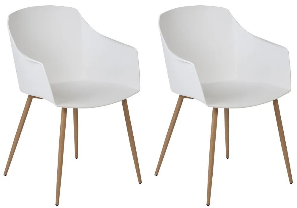 Set 2 buc scaune sufragerie Fonza (alb). 1080361
