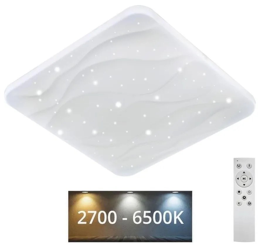 Plafonieră LED dimabilă NERIS LED/60W/230V 2700-6500K + telecomandă