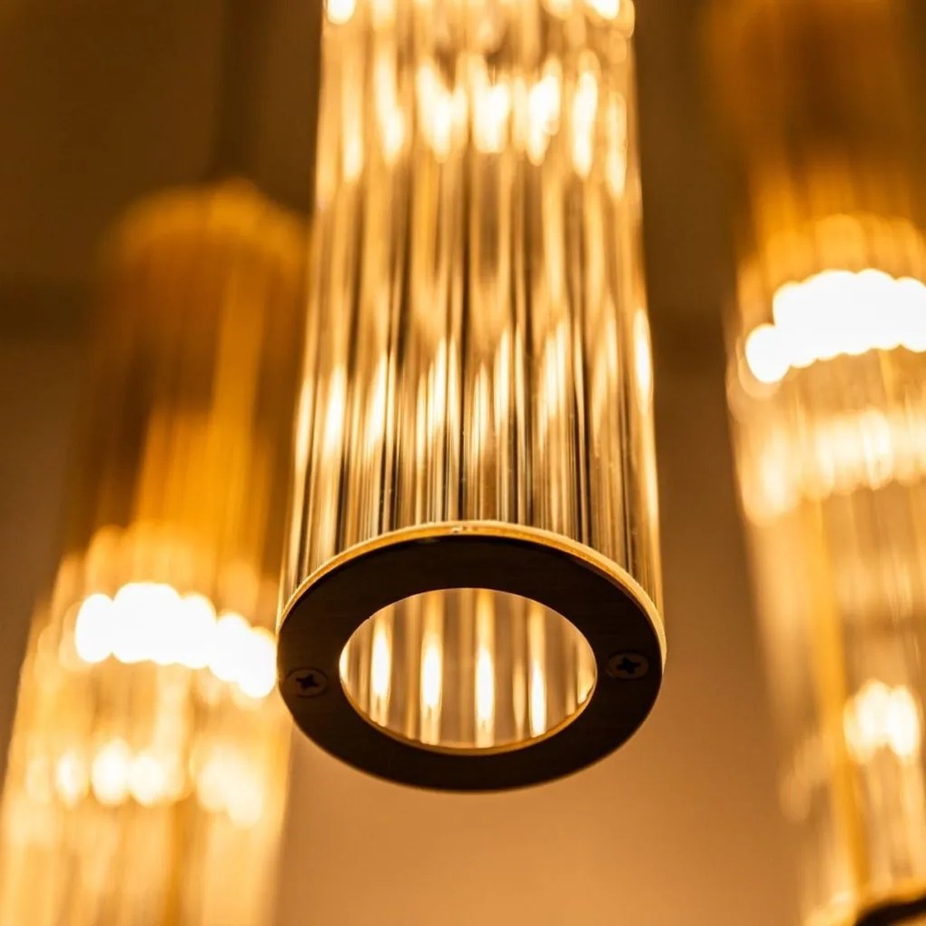 Lustra cu 3 pendule design modern ARIA alama periata