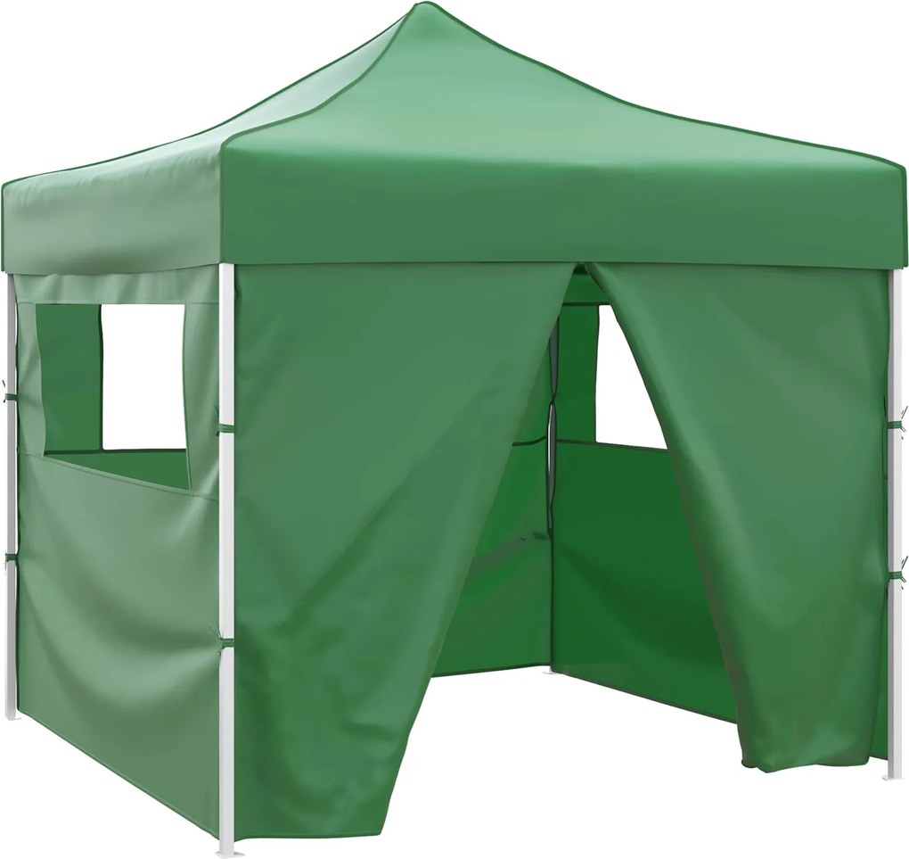 vidaXL Cort pentru Petreceri Verde 291 x 291 x 315 cm Material Oxford