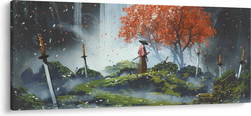 Tablou - Ilustrație a Grădinii de săbii (120x50 cm)