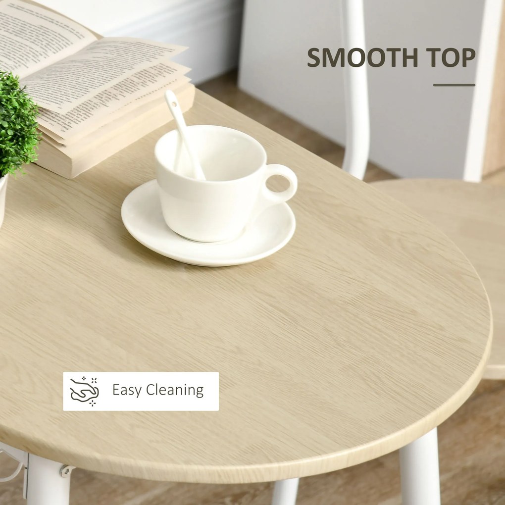 Set de masa cu scaune HOMCO , masa din MDF, masa de bucatarie | Aosom RO