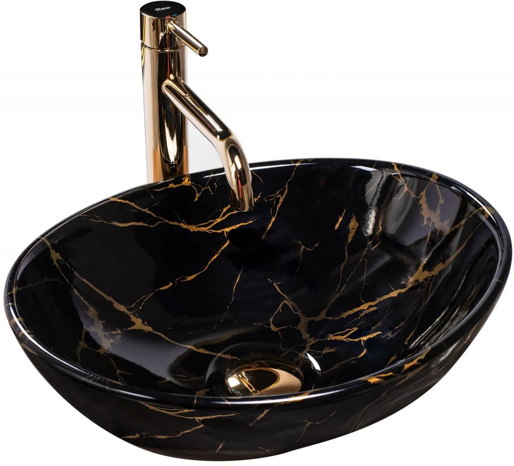 Lavoar Sofia marmura neagra L41 cm