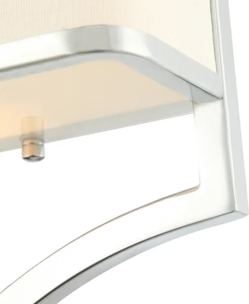 Open Design OR84504 - Aplica de perete GERDO, 2xE14, 12W, 230V, crom lucios/alb