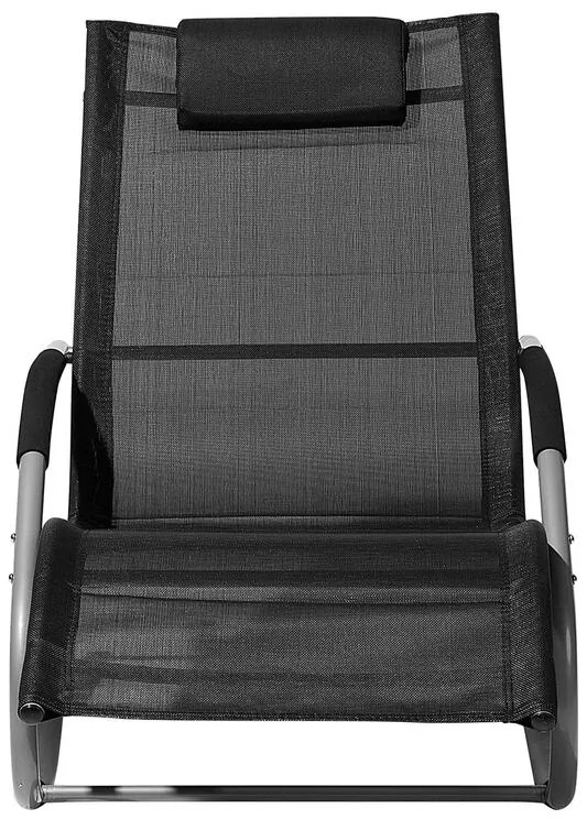Șezlong pentru grădină Carro (negru). Promo -40%. 1011563
