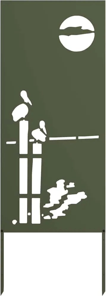 vidaXL Ecran de intimitate pentru grădină Olivengrønn 50 x 140 cm