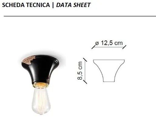 Plafoniera clasica realizata manual din ceramica TRIESTE