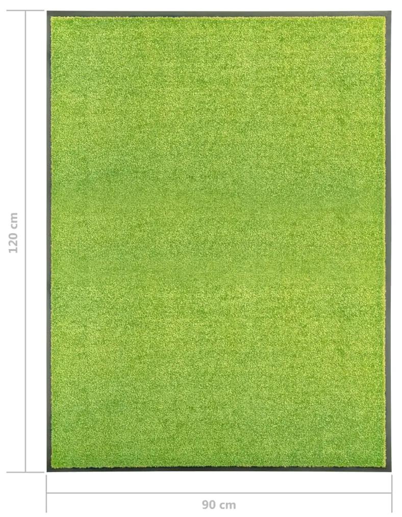 Covoras de usa lavabil verde 90x120 cm 1, Verde, 90 x 120 cm