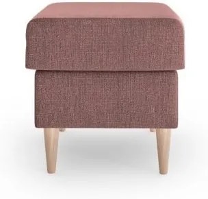Puf Mazzini Sofas Aubrieta, 60 x 45 cm, vișiniu deschis