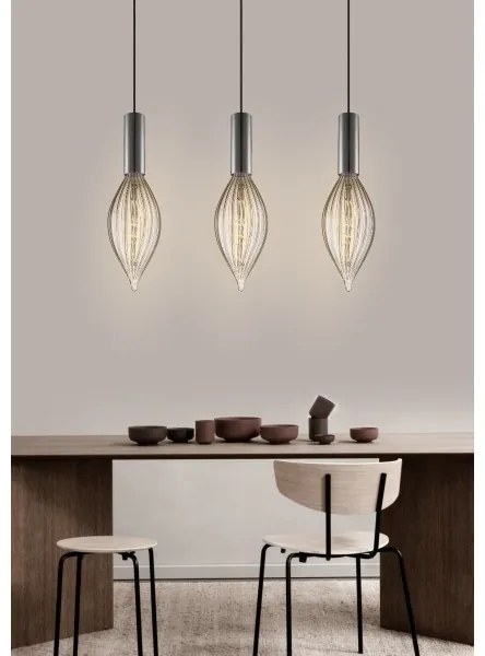 Lustră pe cablu SAGA 1xE27/40W/230V negru