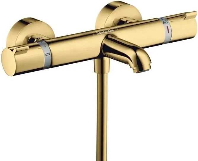 Baterie cada - dus termostatata Hansgrohe Ecostat Comfort auriu lucios