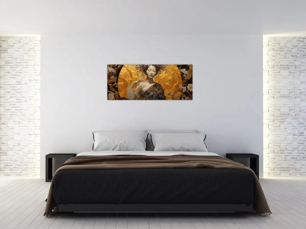 Tablou - Doamnă japoneză (120x50 cm)