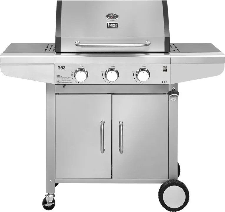 Grill gaz 3 arzatoare bbq 3001 master grill teesa