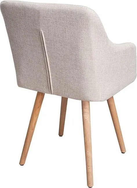 Set 2 scaune cu brate design nordic Scandinavia natur A-36824 VC