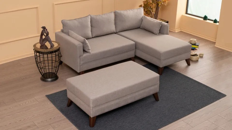 Coltar Extensibil Bella Corner Sofa Right 2, Crem