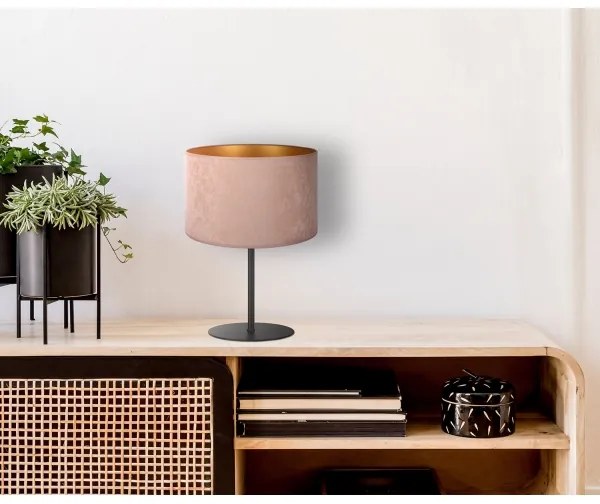 Lampă de masă Duolla ROLLER 1xE14/15W/230V d. 20 cm bej/auriu