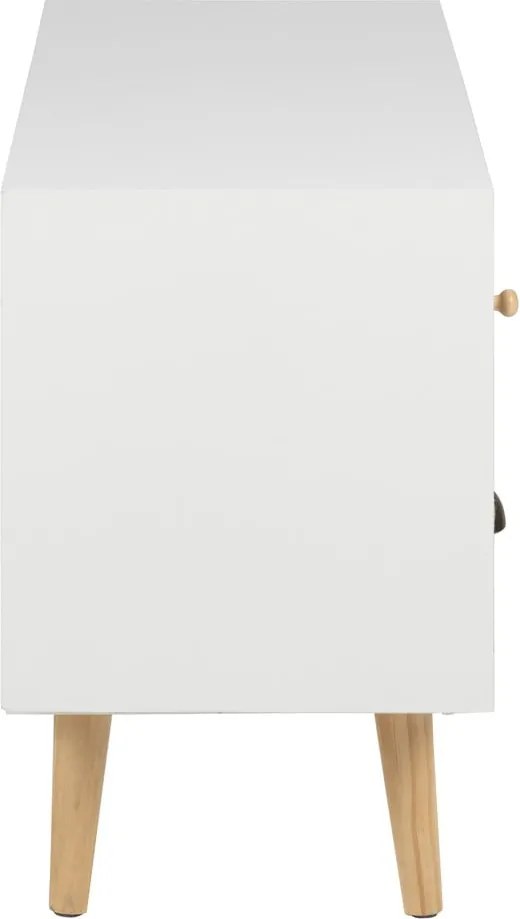 Comodă cu picioare din lemn de pin Actona Thais, înălțime 55 cm