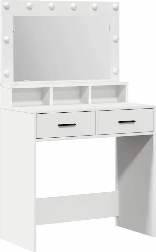vidaXL Masă de Machiaj cu sertar Alb 79 x 41 x 135 cm Lemn compozit
