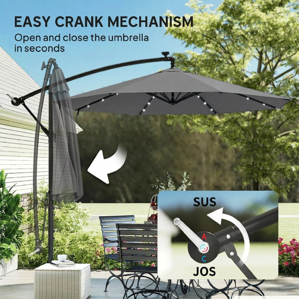 Outsunny braț lateral suspendat | Aosom Romania