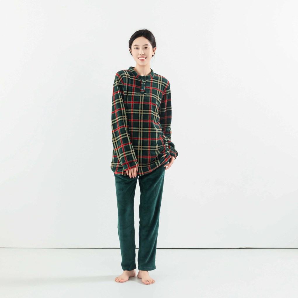 Pijama Cocolino microplus GLENMOORE verde - diverse marimi Marime: XL
