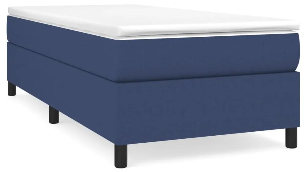 3120836 vidaXL Cadru de pat, albastru, 90 x 200 cm, material textil