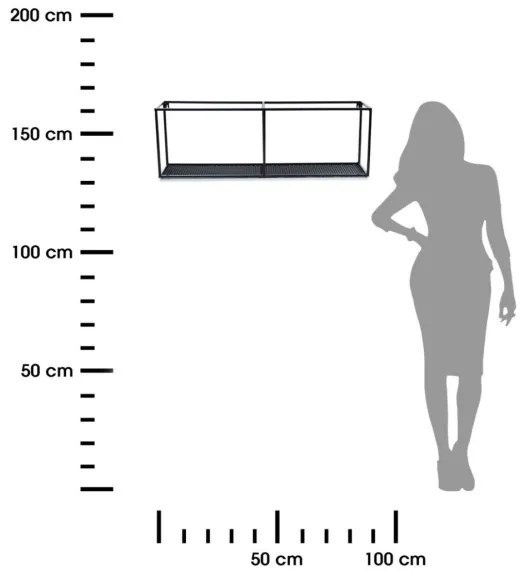Poliță de perete LOFT 30x90 cm
