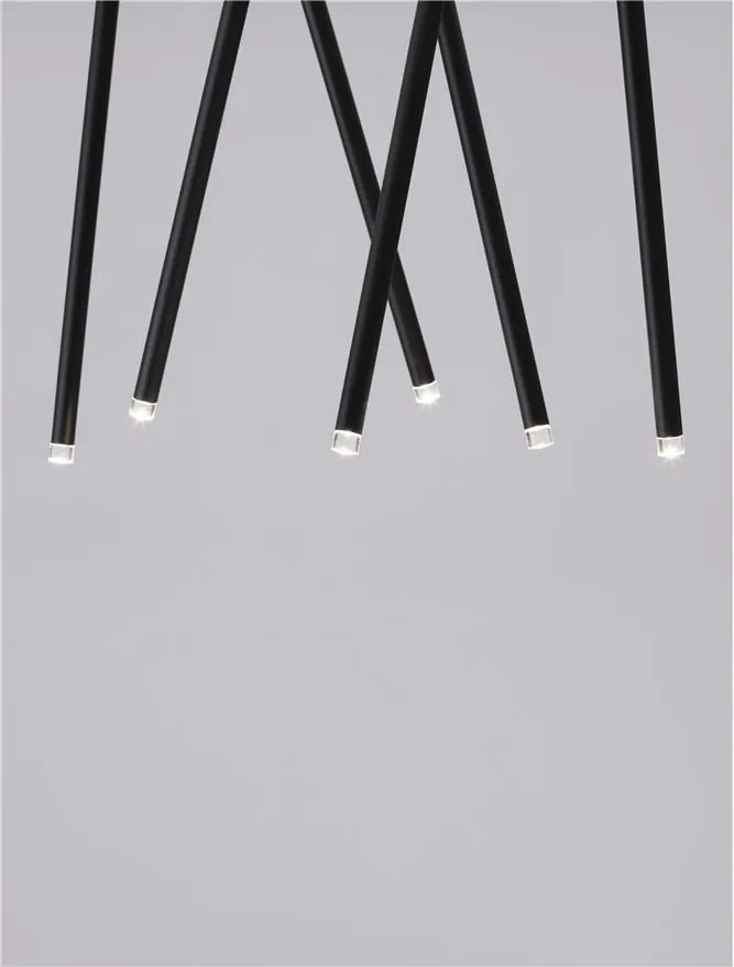 Lustra LED aplicata design minimalist STILVI 17W negru