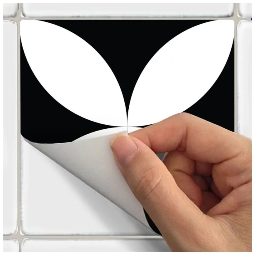 Set 60 autocolante de perete Ambiance Cement Tiles Aniello, 15 x 15 cm