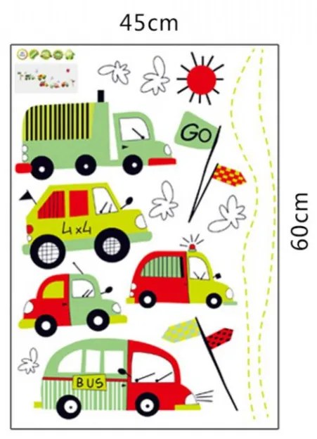 Sticker perete Ready...Go!140 x 50 cm