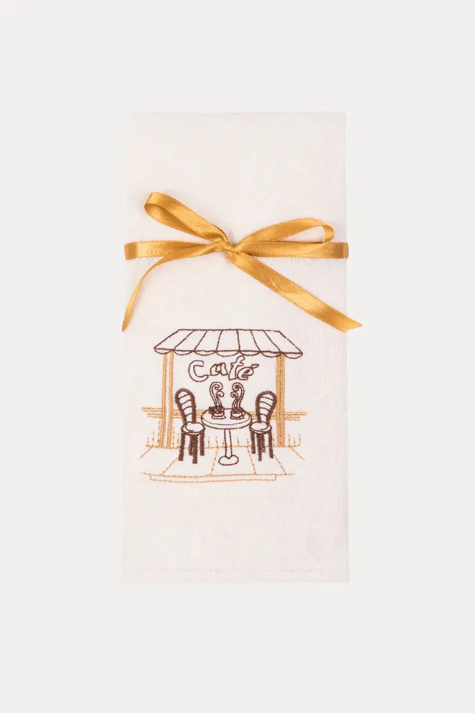 Prosoape de bucătărie CAFE, 2 buc Crem-Bej / Cream-Beige Set (2 buc, 40x60 cm)