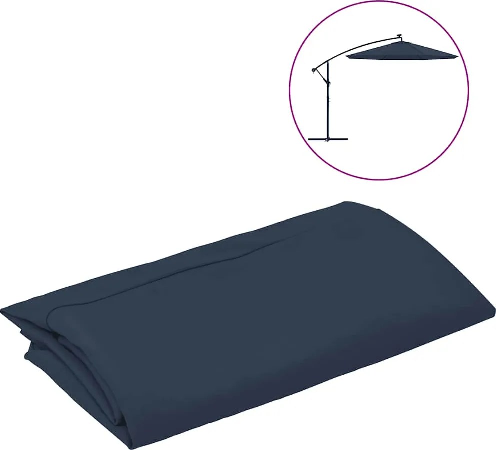 vidaXL Pânză de schimb umbrelă de soare, albastru, 300 cm